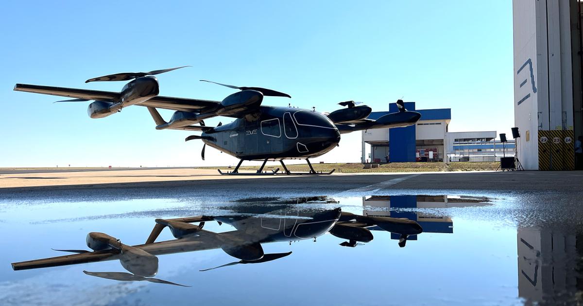 Eve 100 eVTOL Set to Make Low-speed